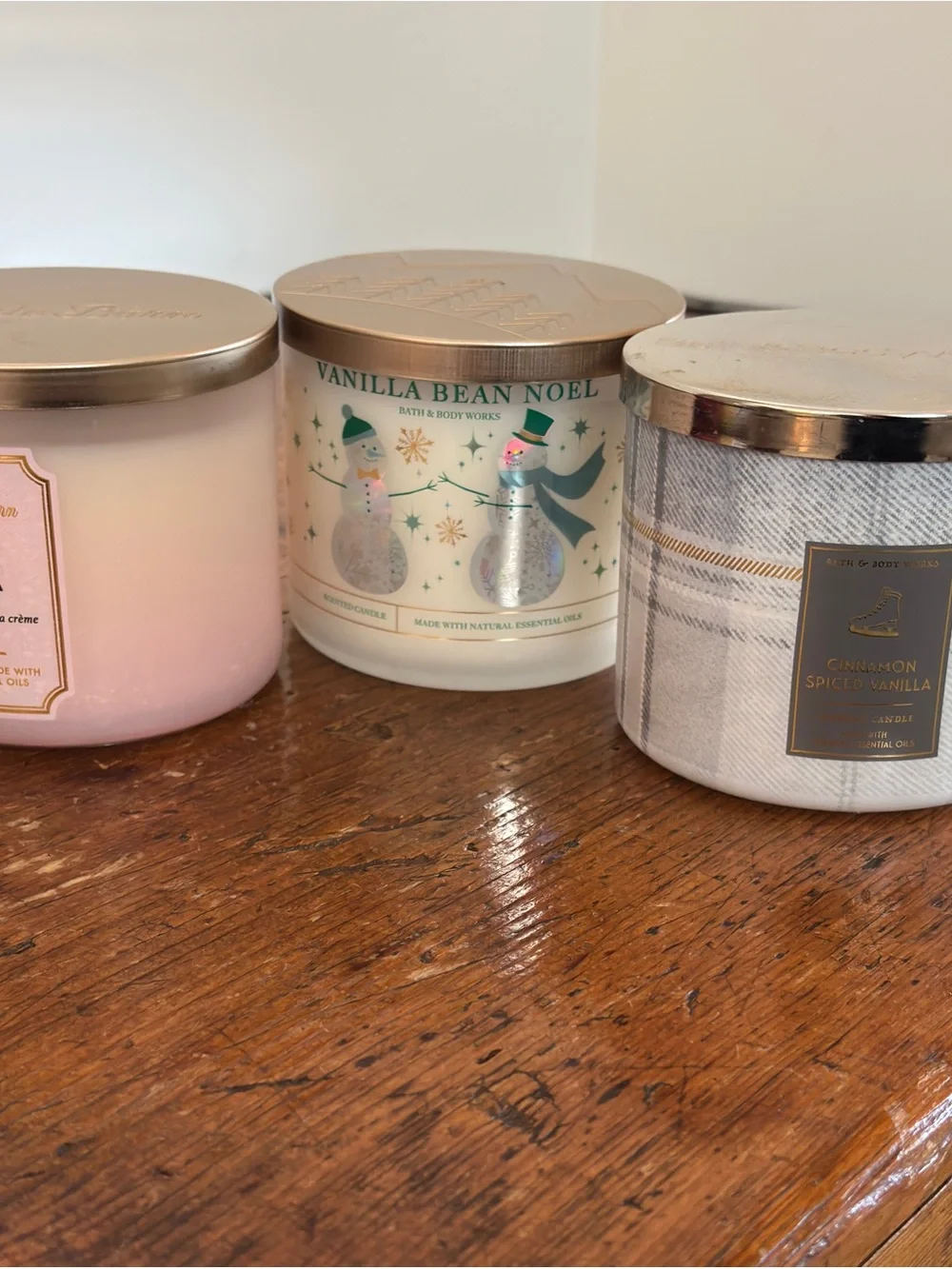 Bath & Body -White Barn Three-Wick Scented Candle Collection LOT 10